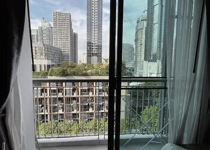 Modern In Khlong Toei Balcony, Gym, Fast Wifi 度假居